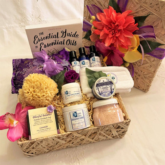 Spa Gift Basket for Women. The perfect oasis creating a spa at home experience.