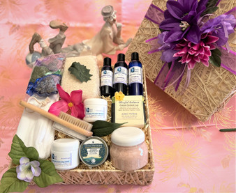 Happy Birthday!!! Send this unique custom basket filled with aromatherapy lotions and potions, enriched with essential oils.
A perfect gift!