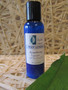 Peppermint foot lotion in a blue Blissful Balance bottle 
