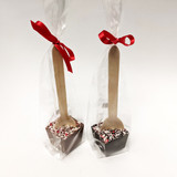 Peppermint Cocoa Stirrer w/ Wooden Spoon