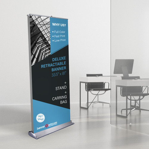 Buy Deluxe Retractable - Double Sided 33" x 81" at the best price! | bannerNprint.com