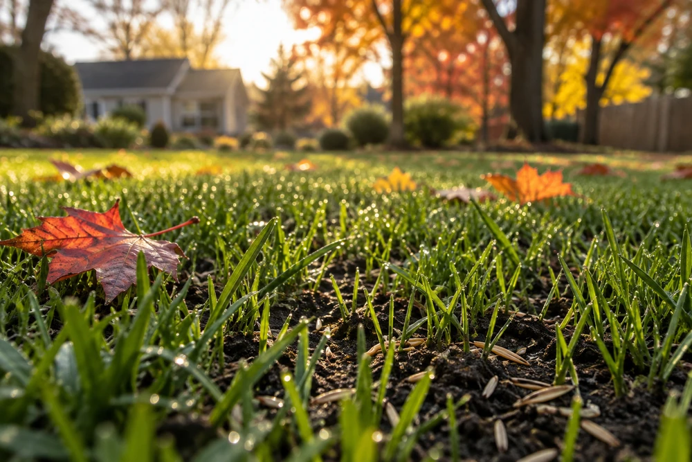 Fall Top Seeding in Ohio: The Right Soil & Seed Mix for a Thicker Lawn by Spring
