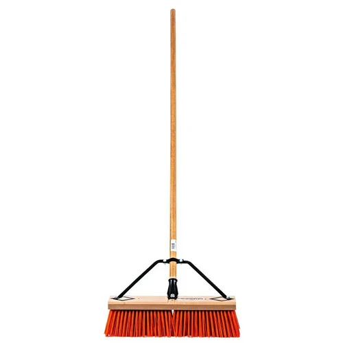TOO AML PUSH BROOM 18" W/ WOODEN HANDLE 1318