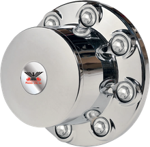 Phoenix USA Chrome Mower Wheel Hub Caps – 6" Rims, Set Of 2 (QT6CHBH) – SHARP!