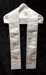 Economy Custom Embroidered Choir Stole Economy Custom Embroidered Choir Stole