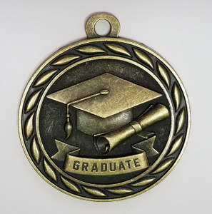 "Graduate" Medal with Neck Ribbon