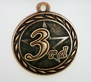 "3rd" Medal with Neck Ribbon