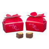 25 Boxes - Small Red Bow Favor Boxes