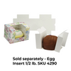 50 Boxes - 1/2 lb. Coral Easter - Egg Boxes 4-5/8" x 3-1/8" x 3-1/8"