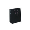 Ribbon Handle Bags  - 8" x 4" x 10" Matte Black - 100/Pack