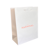 100 Bags - White Eco Euro Paper Bags with Twill Handles 10 x 5 x 13