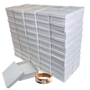 White Embossed Swirl Jewellery Boxes - 3-1/2" x 3-1/2" x 1-1/2" 100 Boxes/Pack