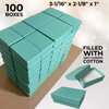 Aqua Jewellery Boxes - 3" x 2-1/8" x 1" 100 Boxes/Pack