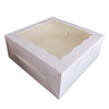 10 Boxes - 6 Cupcake  Boxes 10" x 10" x 4" Premium White with Window
