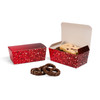 1/2 lb. Foil Hearts Ballotin Candy Boxes - 6" x 3-3/8" x 2-1/2" 10 Boxes/Case