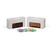 50 Boxes - 1/2 lb. Candy Boxes - White with Windows 5-1/2" x 2-3/4" x 1-3/4"