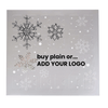 25 Sets (Boxes & Trays) - Fillable (Empty) Plain or Custom Branded Advent Calendar Candy Boxes - Silver Snowflake