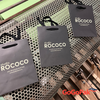 100 Bags - Black Custom Branded Eco Euro Paper Bags with Twill Handles 8 x 4 x 10