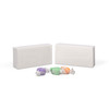 50 Boxes - 1/4 lb. Long Candy Boxes - White - 4-1/2" x 2-5/16" x 1-1/8"