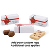 50 Boxes - 1/2 lb. Candy Boxes - Ribbon N' Holly 5-1/2" x 2-3/4" x 1-3/4"