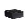 Black Gloss Corrugated Mailing Boxes - 9" x 9"  x 4"-  25 Boxes/Pack