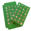 5 Sets (Boxes & Trays) - Fillable (Empty) Advent Calendar Boxes - Green Cheer Design