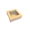 10 Boxes - 6" x 6" x 2-1/2" Bakery Box in Kraft with Window