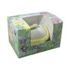 1 lb Easter Egg Box - Easter Garden Pattern with window