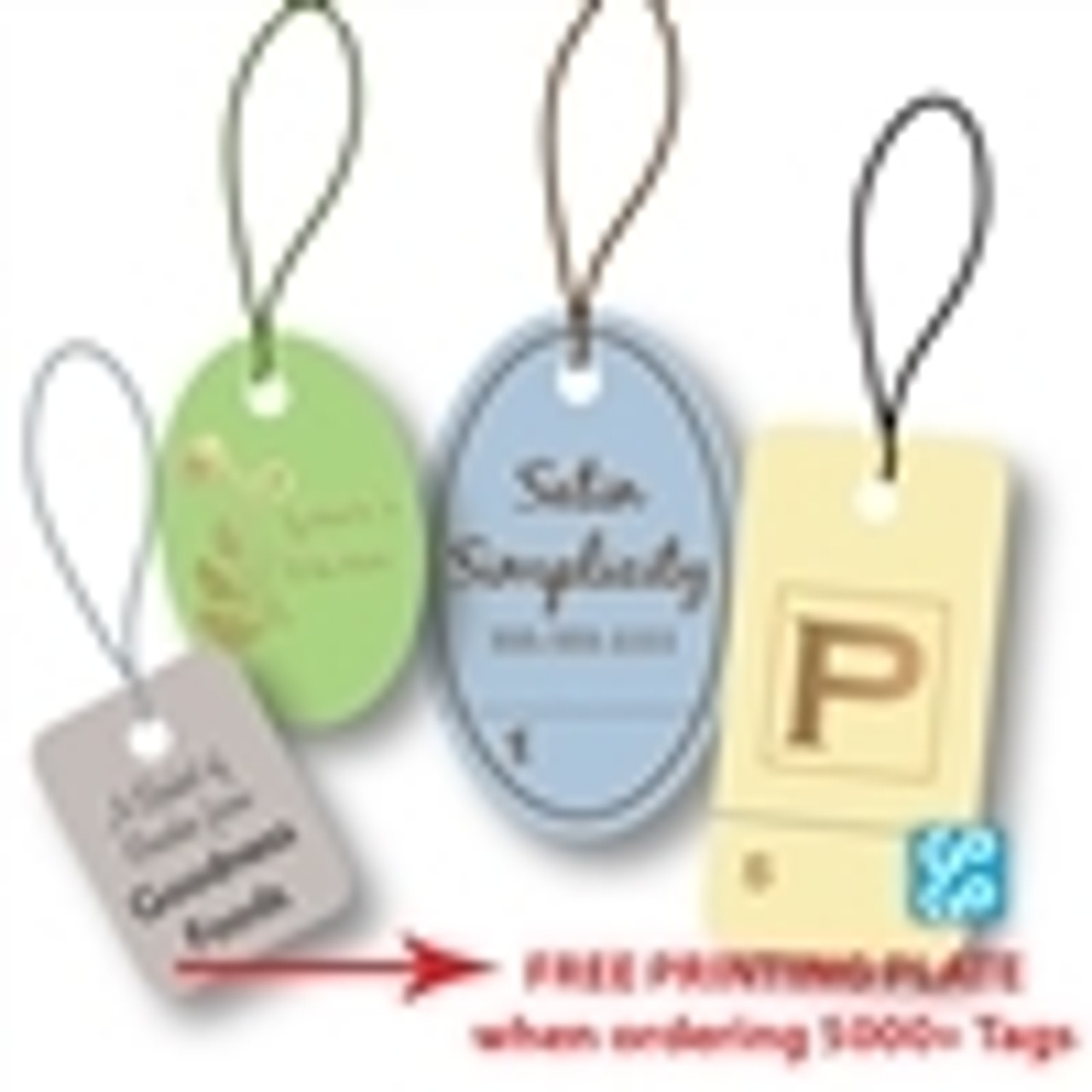 Custom Hot-Stamped Tags-One Side Printing