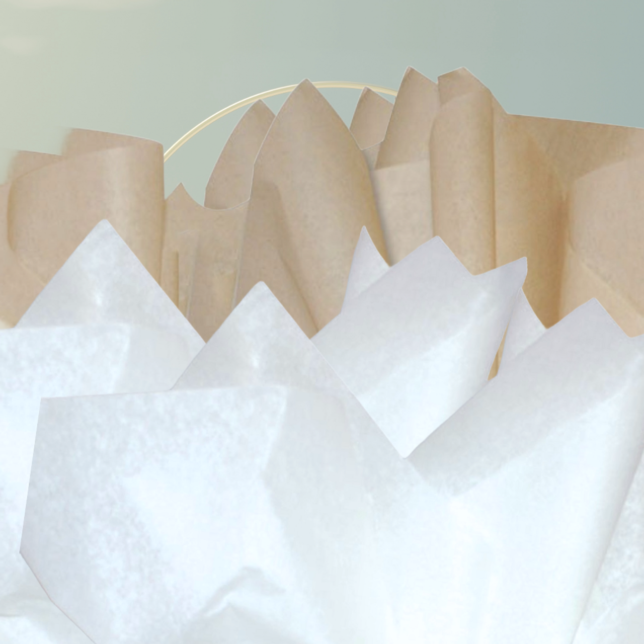 Premium Recycled Kraft & White Tissue Paper