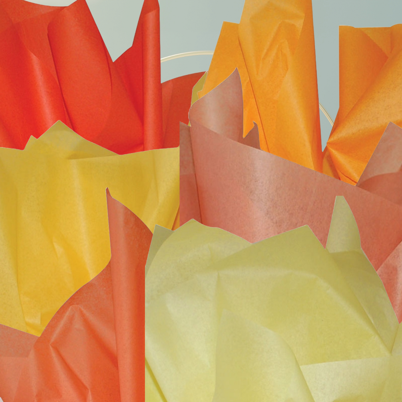 Premium Orange and Yellow Tissue Shades