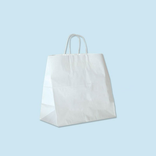 Medium White Kraft Shopping Bag