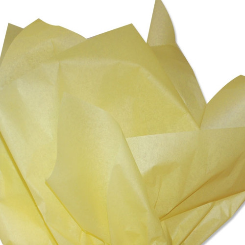 Light Yellow Coloured Tissue Paper