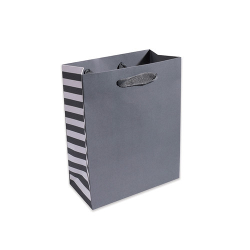 Side Stripe Manhattan Bags-8 x 4 x 10 Grey