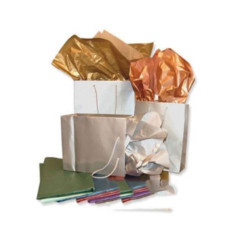 METALLIC TISSUE PAPER Sheets Gold Paper Silver Gift Wrapping