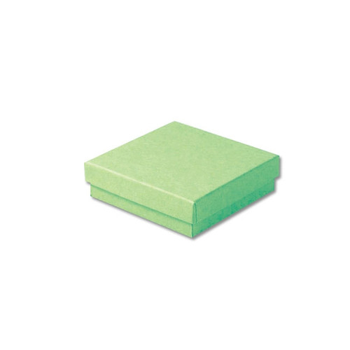 1000 Boxes - Light Green Kraft Jewellery Boxes - 3-1/2" x 3-1/2" x 7/8"