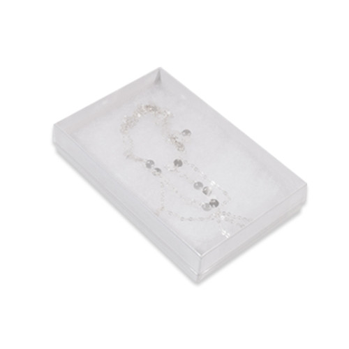 Clear Lid Jewellery Boxes 5-7/16" x 3-1/2" x 1"