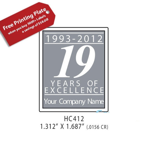 Canadian Custom Anniversary Labels