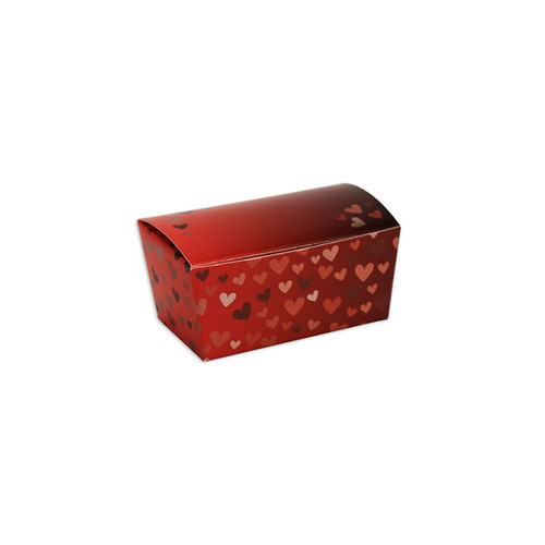 2 oz Foil Hearts Valentine's Ballotin Candy Boxes