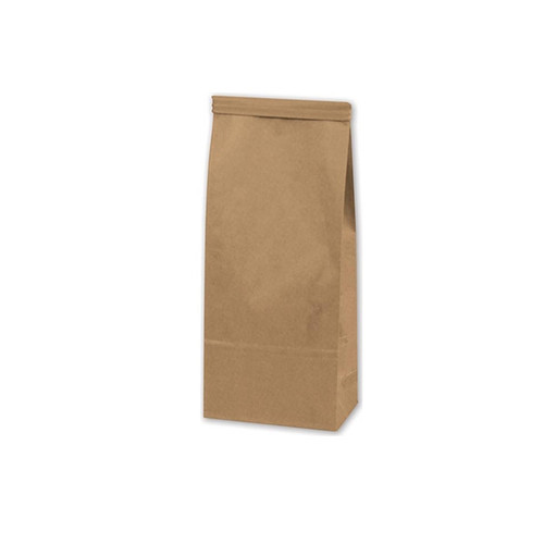 Kraft tin tie bags 4-1/4" x 2-1/2" x 9-3/4"