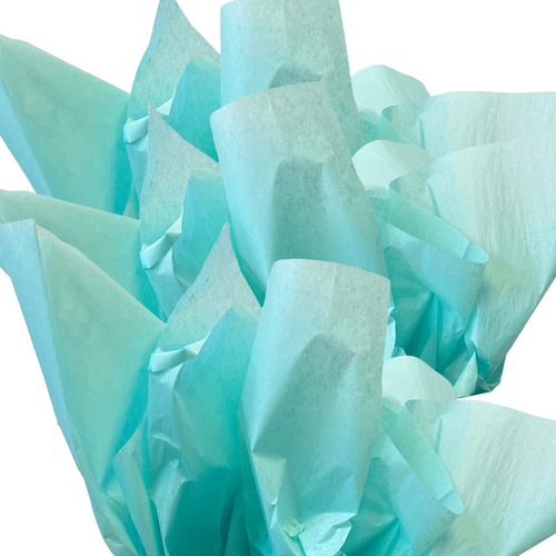 480 Sheets - Premium Tropical Blue Recycled Tissue Paper - 20" x 30"