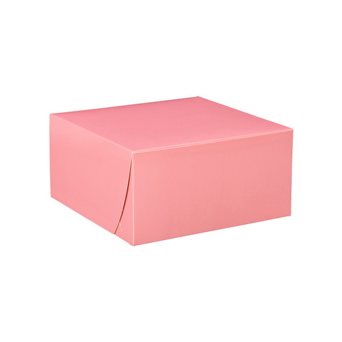 100 Boxes - 10" x 10" x 5" Pink 6 Cupcake / Bakery Boxes