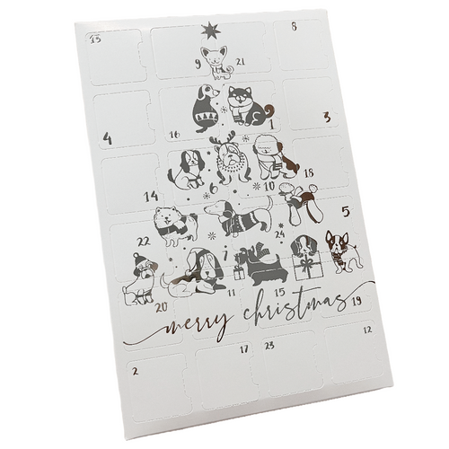 Mini Kit - Fillable Advent Calendar  - Dog Tree - 10 Boxes & 10 Brown Trays