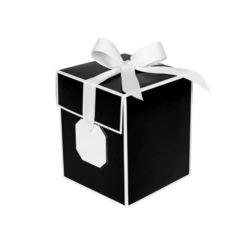 Flipalicious Gift Boxes - 5" x 5" x 6" Black - 100 Boxes