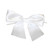 1.5" Pre-Tied Satin Twist Tie Bows - White