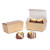 2 oz. Gold Ballotin Candy Boxes - 2 13/16" x 1 9/16" x 1 1/4" 10 Boxes/Case