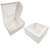 100 Boxes - 6" x 6" x 2-1/2" Bakery Box in White with Window