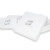 Branded White Gloss Jewellery Boxes - 3-1/2" x 3-1/2" x 7/8" 100 Boxes/Pack