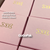 Custom Branded Matte Pink Jewellery Boxes - 5-7/16" x 3-1/2" x 1" 100 Boxes/Pack