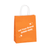 Branded Paper Shopping Bags - Bright Orange 8"x 4" x 10" - 250 Bags